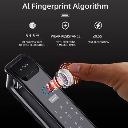LIFFEN Wishome App Biometric Smart Door Lock with Fingerprint and Facial Recognition Technology
