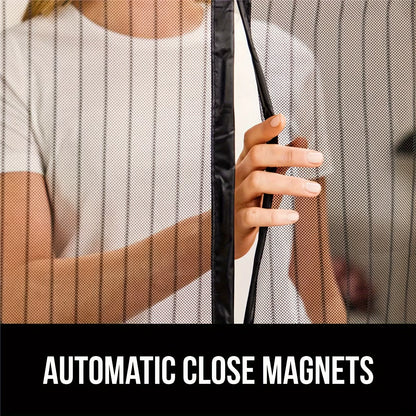 Punch-Free Magnetic Screen Door - Anti-Mosquito Ventilation Curtain made of Durable Fabric Material