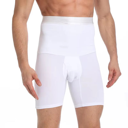 Elevate Your Look with Qtree Men's Slimming Compression Shorts - Perfect for Abdomen Reduction and Body Shaping