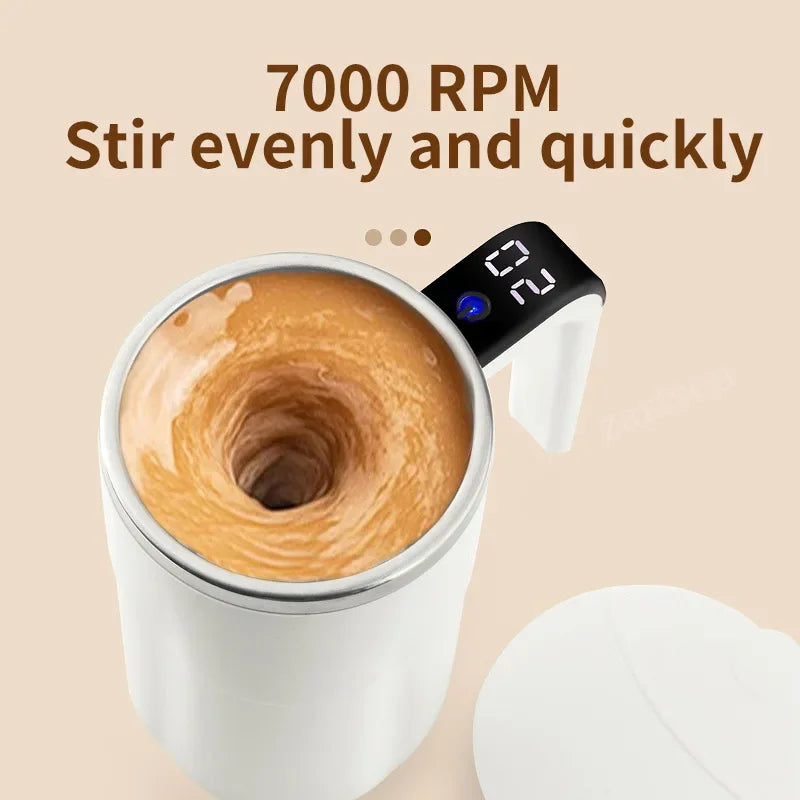 Revolutionary Automatic Stirring Cup - Rechargeable Portable Electric Mixer for Effortless Coffee Blending
