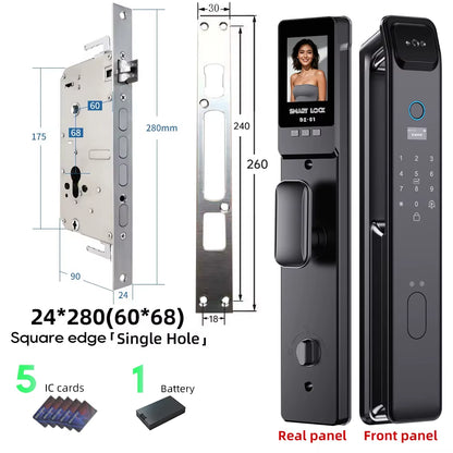 LIFFEN Wishome App Biometric Smart Door Lock with Fingerprint and Facial Recognition Technology